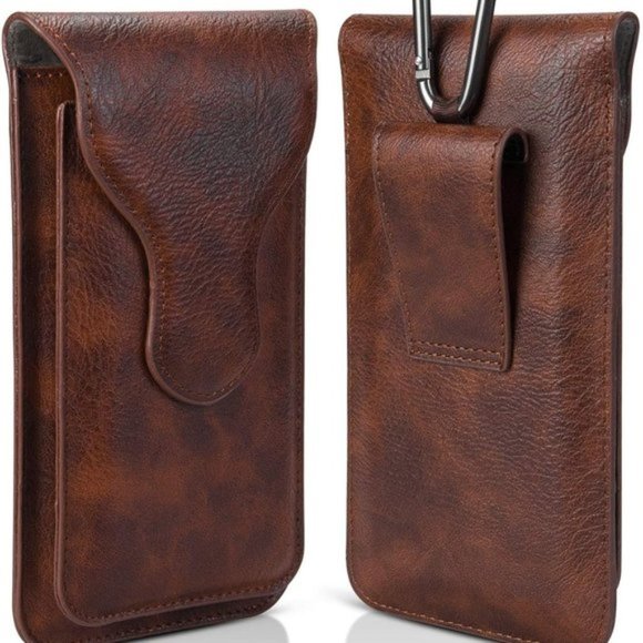 Genuine Leather Phone Belt Pouch - Picture 2 of 7